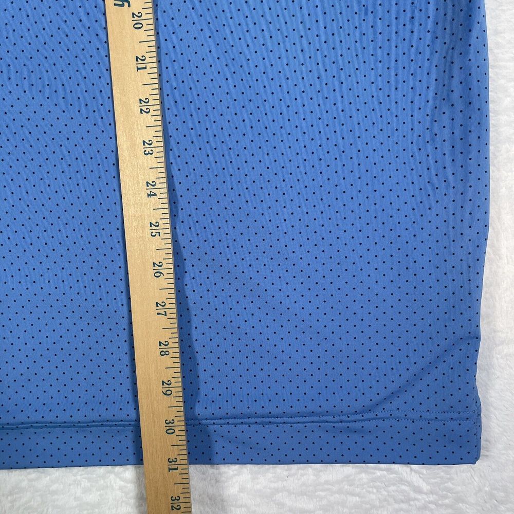 FootJoy Golf Men's Medium Stretch Light Blue Polka Dots Pullover Polo Shirt - Picture 9 of 9